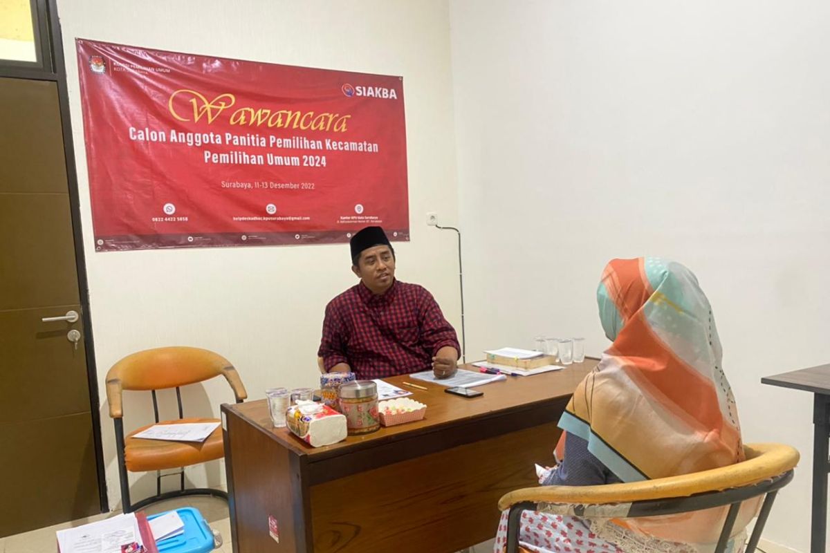 Sebanyak 478 Calon PPK Surabaya jalani tahap wawancara