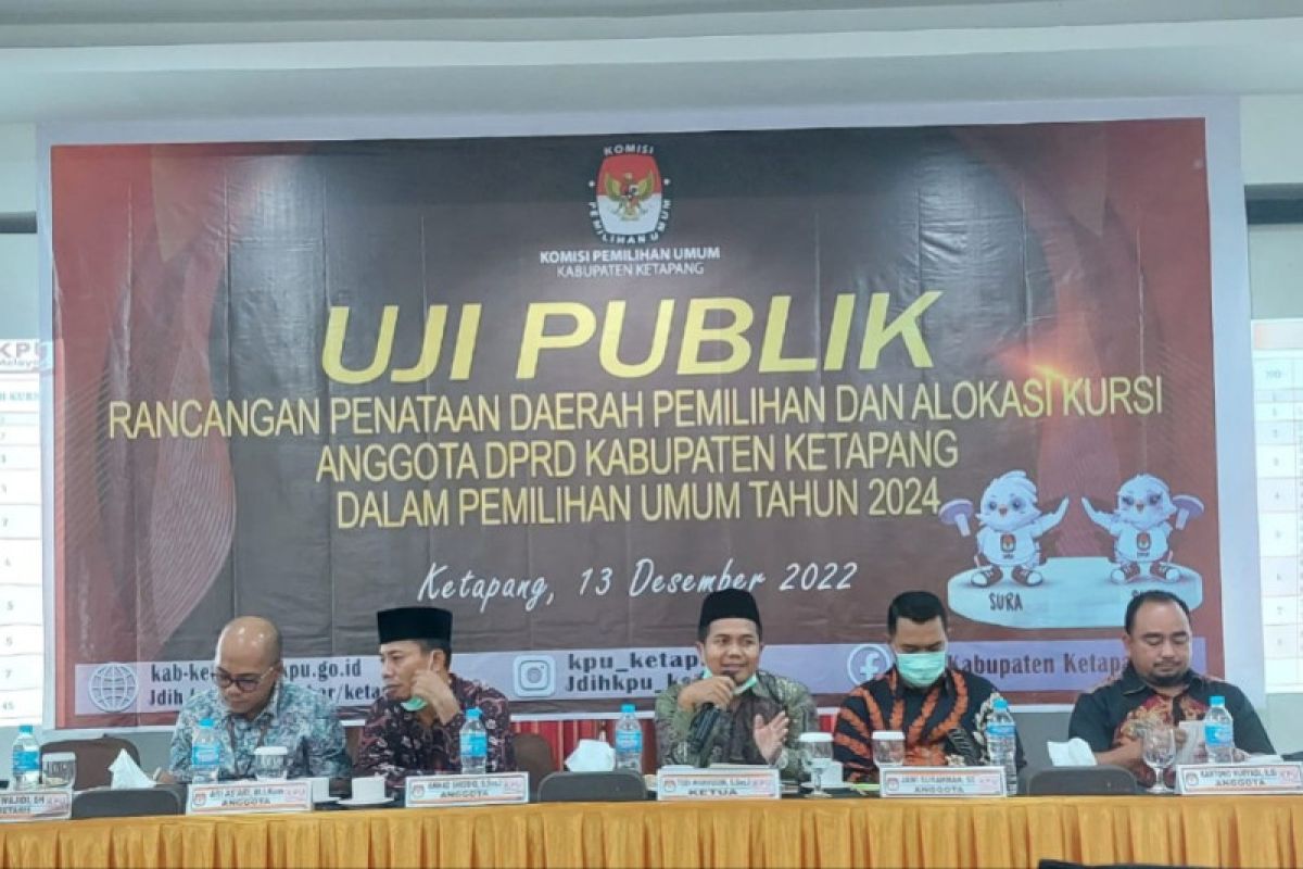 KPU Ketapang usulkan tiga rancangan Dapil untuk Pemilu 2024