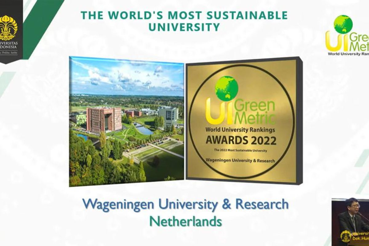 UI GreenMetric tetapkan Wageningen sebagai kampus paling berkelanjutan di dunia