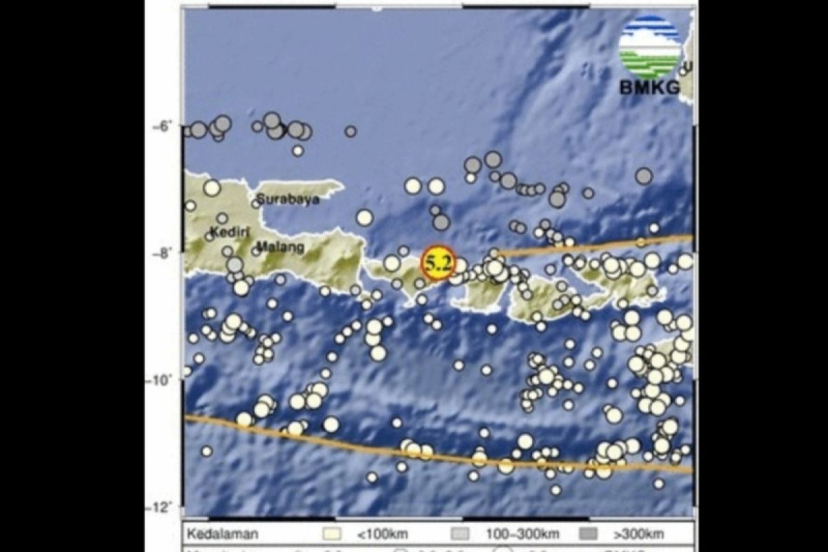 Gempa Bumi Magnitudo 5 2 Guncang Wilayah Bali Antara News Kepulauan