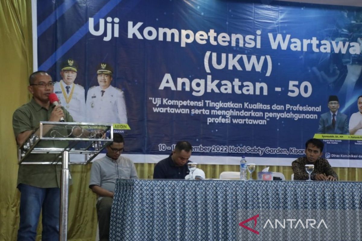 Wartawan diminta aplikasikan kompetensi saat bekerja