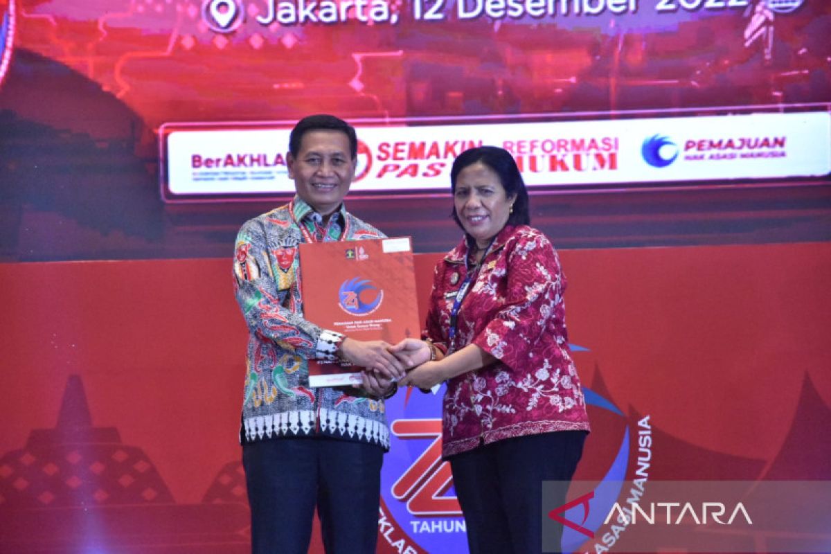 Kemenkumham NTT kembali dapat penghargaan dari Dirjen Ham