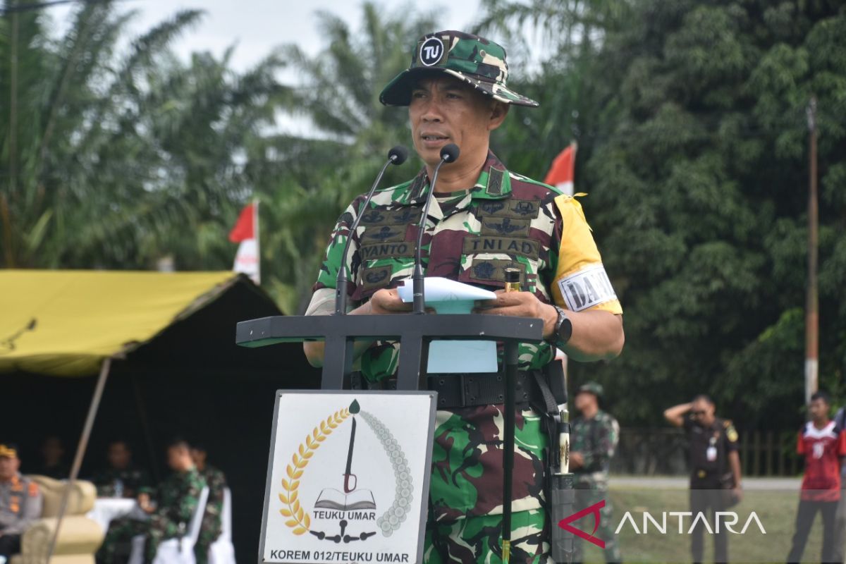 TNI gelar latihan penanggulangan bencana di Aceh Barat