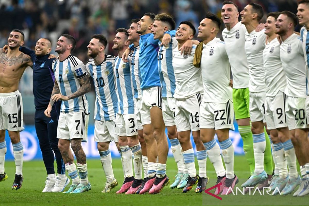Argentina melenggang ke partai puncak Piala Dunia Qatar