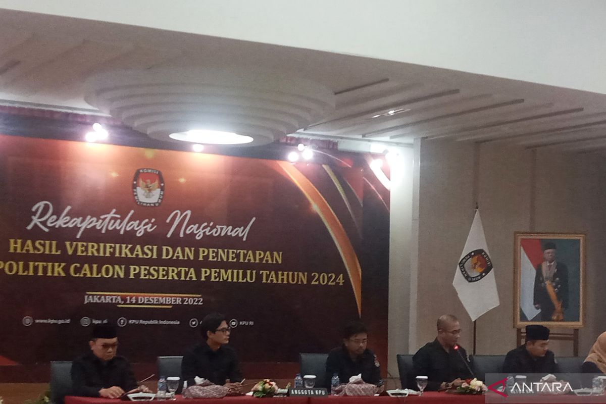 17 partai politik penuhi syarat dan jadi peserta pemilu 2024