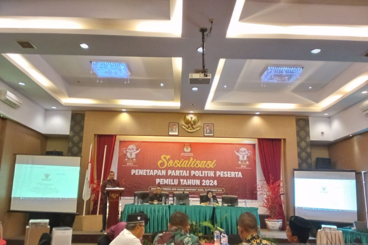 KPU Padang Sidempuan sosialisasikan parpol peserta pemilu 2024