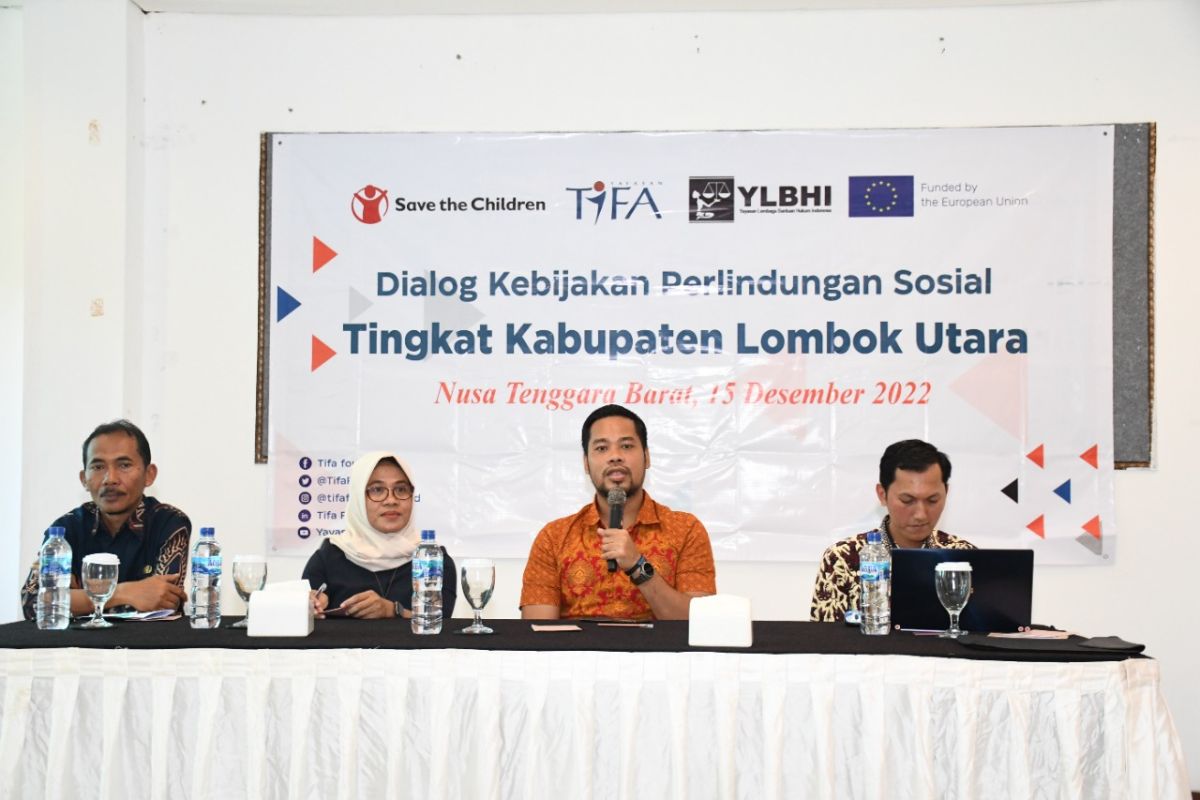 Lombok Utara menggunakan hasil riset Yayasan Tifa terkait masalah sosial