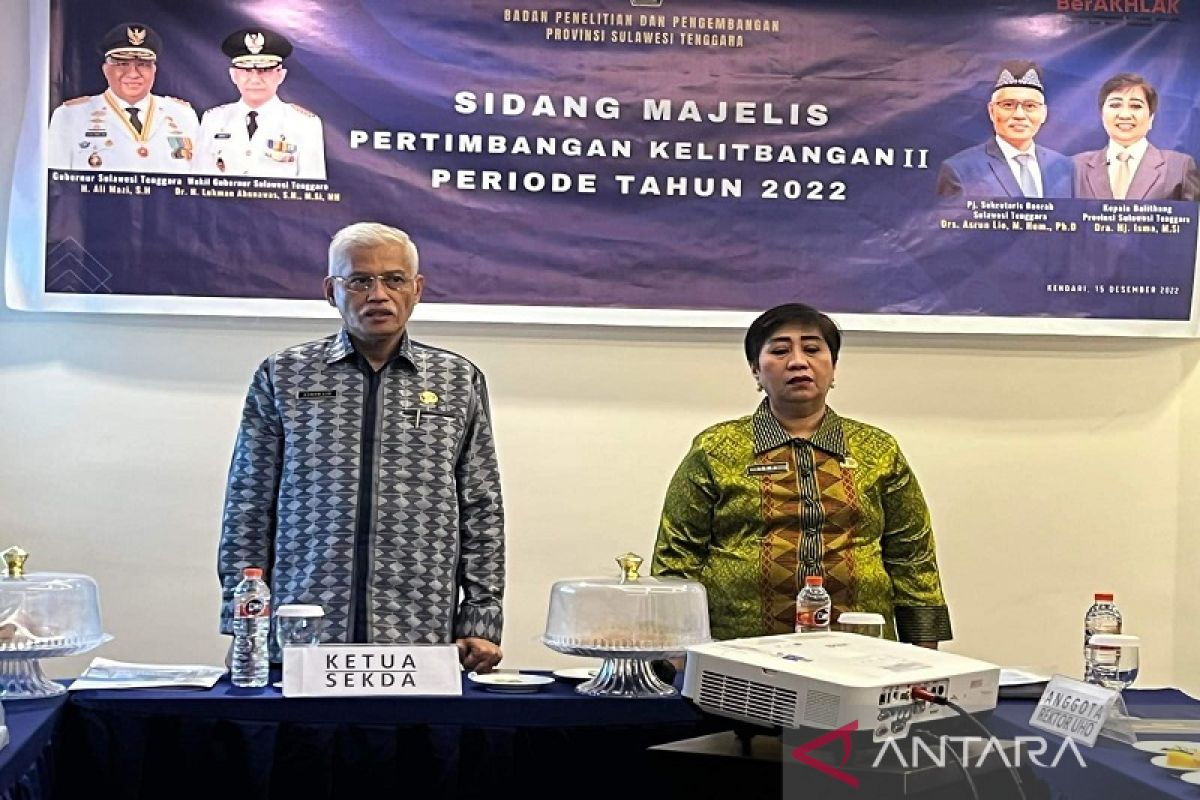 Sekda Sulawesi Tenggara pimpin sidang Majelis Pertimbangan Kelitbangan