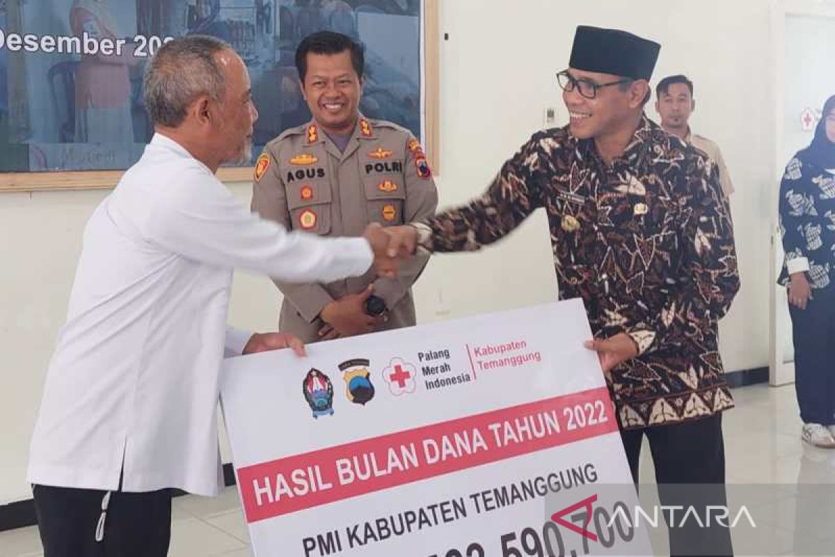 Bulan Dana PMI Kabupaten Temanggung himpun Rp1,5 miliar