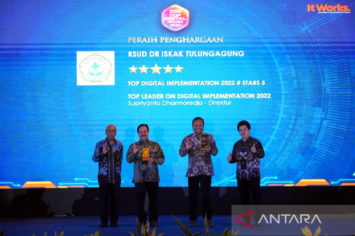 RSUD dr Iskak Tulungagung sabet TOP DIGITAL Awards 2022