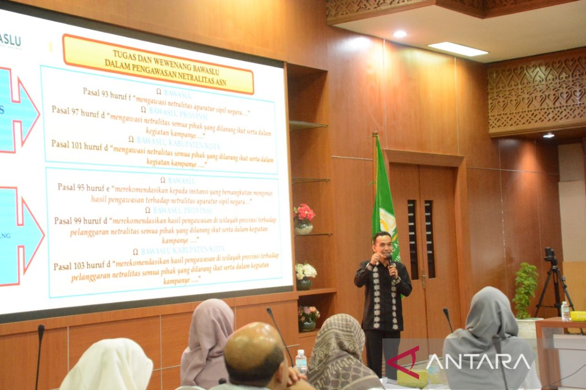 Panwaslih Aceh ingatkan ASN tak bergabung dengan komunitas relawan saat Pemilu