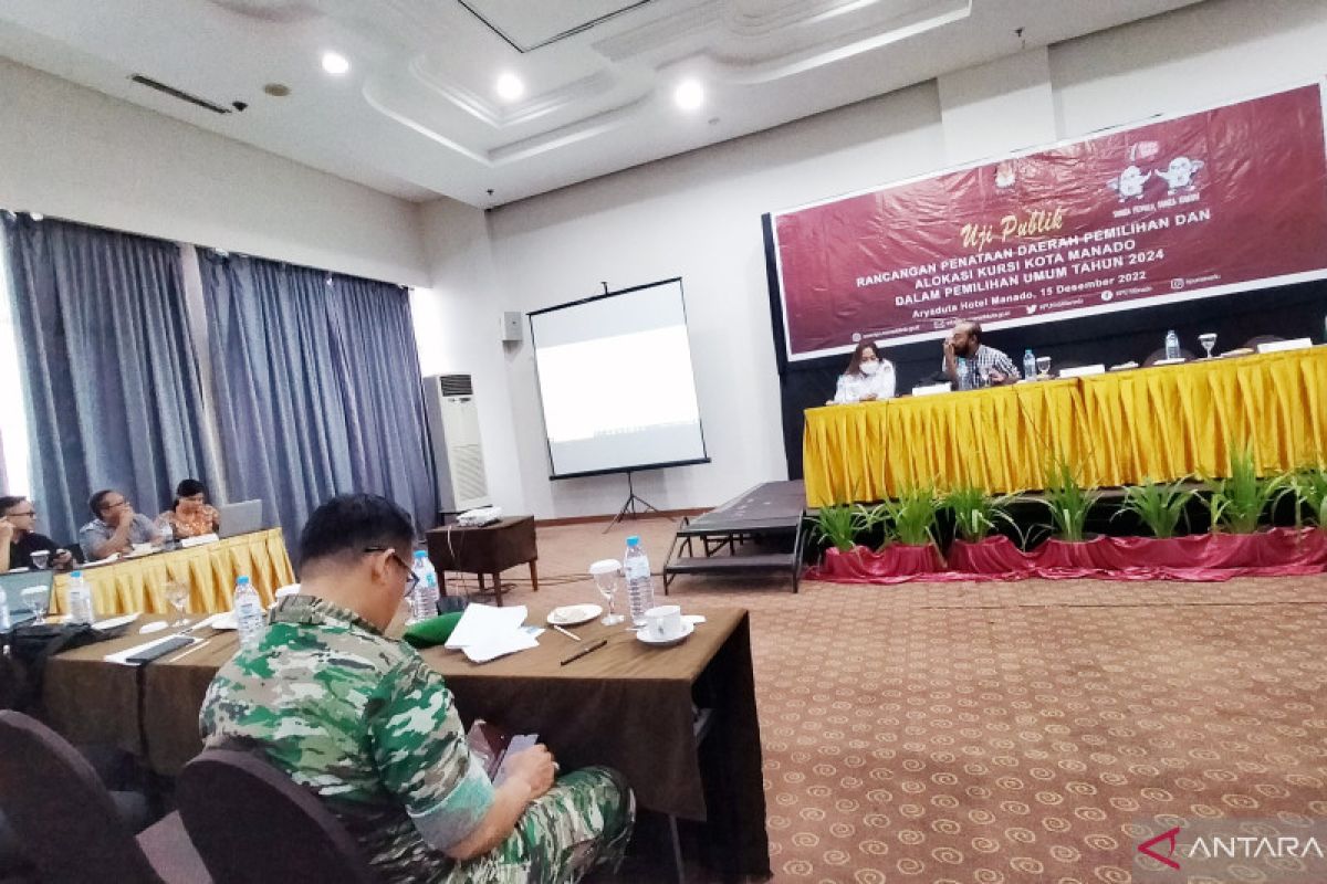 KPU Manado uji publik rancangan perubahan Dapil