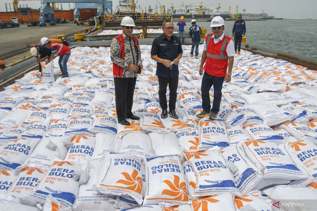 200,000 tons of imported rice arrive in Jakarta, minister confirms