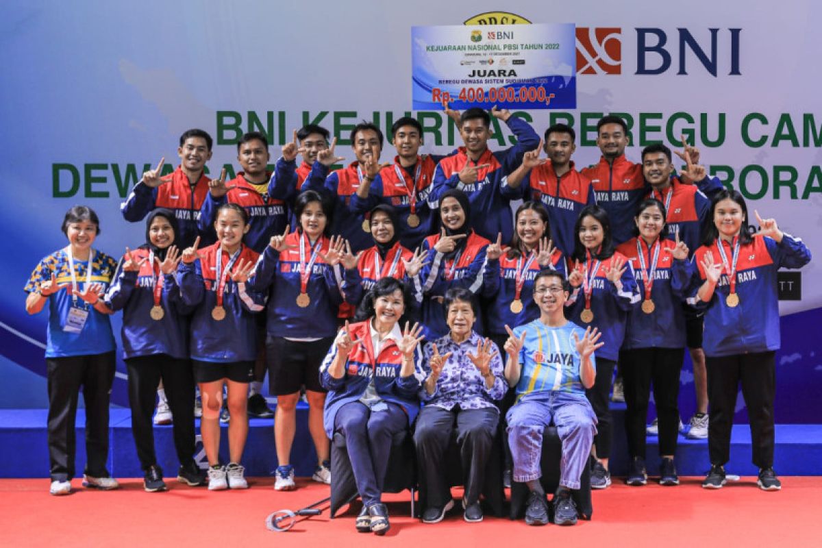 Jaya Raya bukukan gelar ketujuh dalam Kejuaraan Nasional PBSI 2022