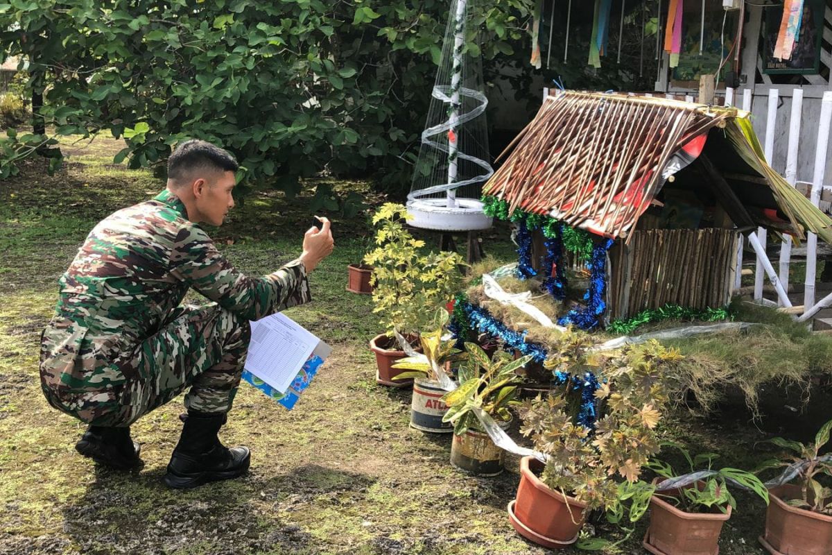 Koramil Biak Numfor gelar lomba pembuatan pondok Natal