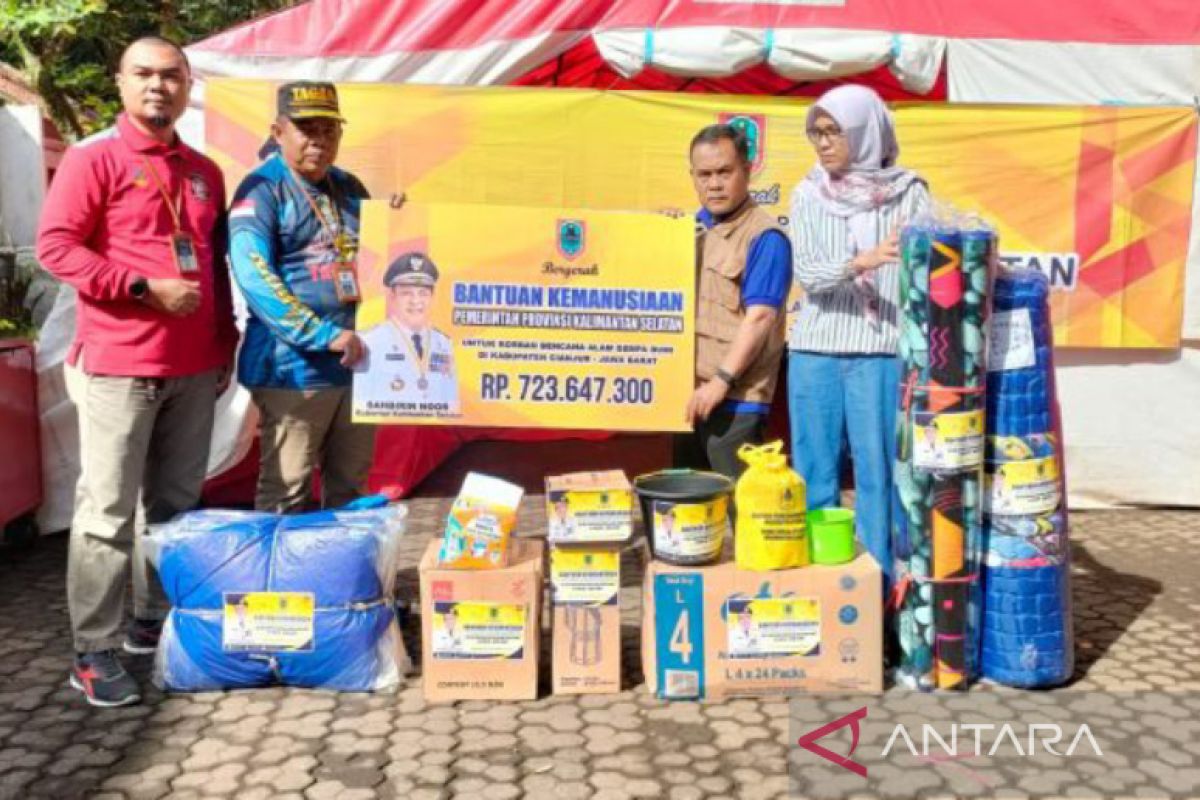 South Kalimantan provides aid worth Rp700 mln for Cianjur victims