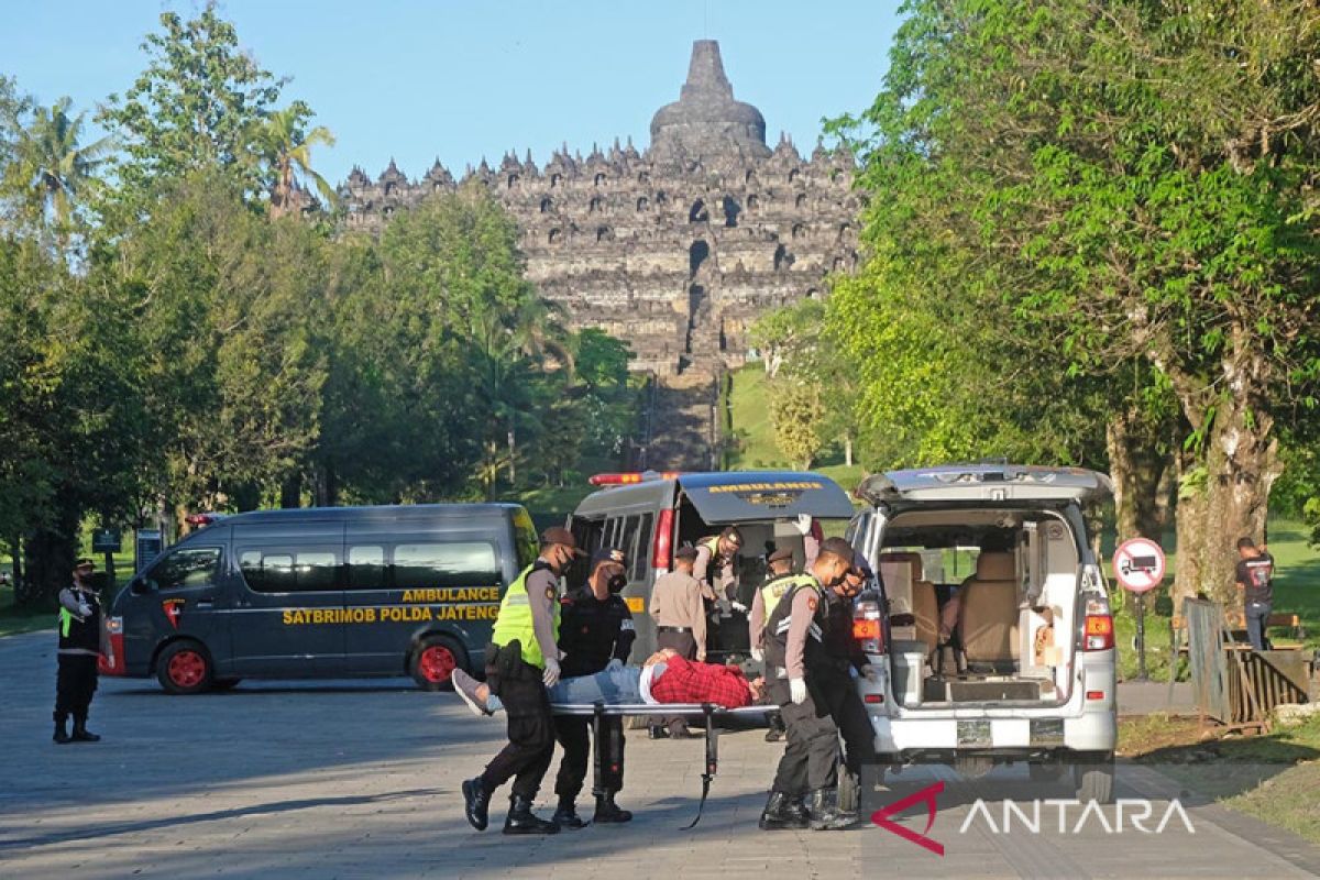 Simulasi Pengamanan Ancaman Aksi Teror Di Kawasan TWC Borobudur - ANTARA News