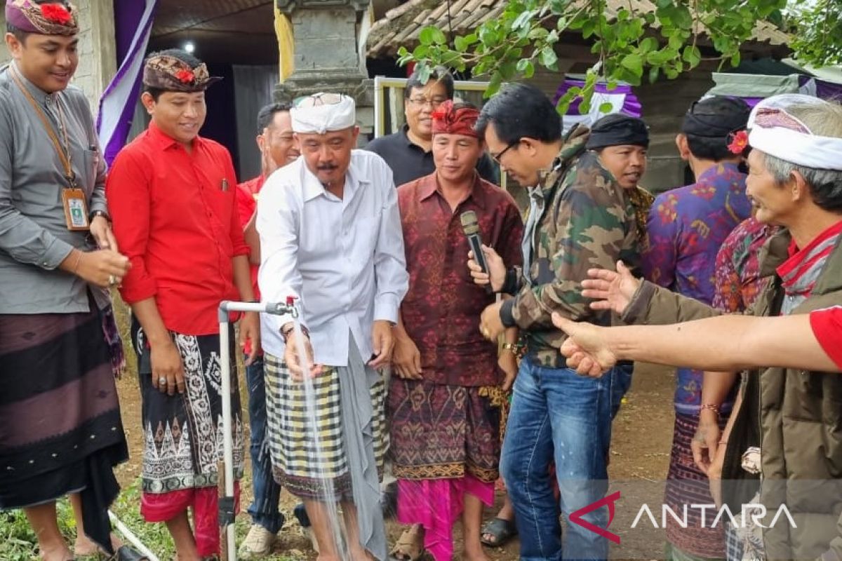 Wabup Bangli resmikan perpanjangan pipa air bersih di Songan, Kintamani