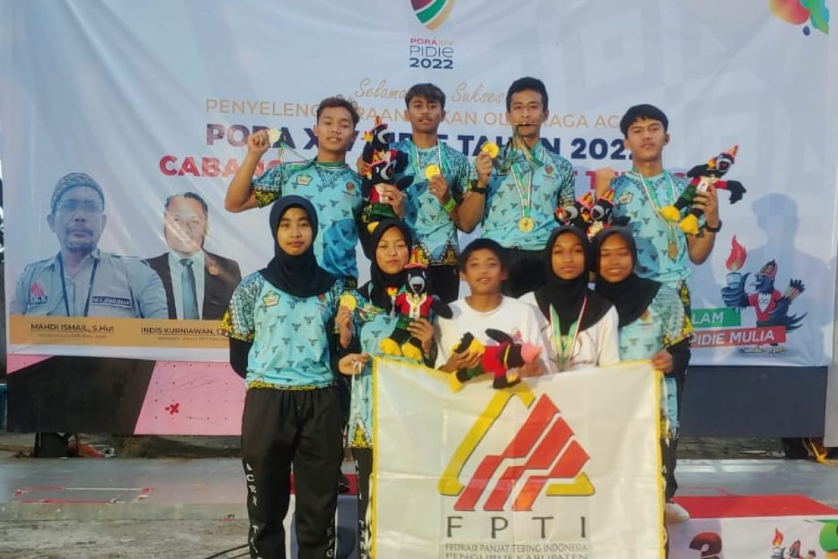 Panjat Tebing Aceh Tengah tambah dua medali, berpeluang juara umum