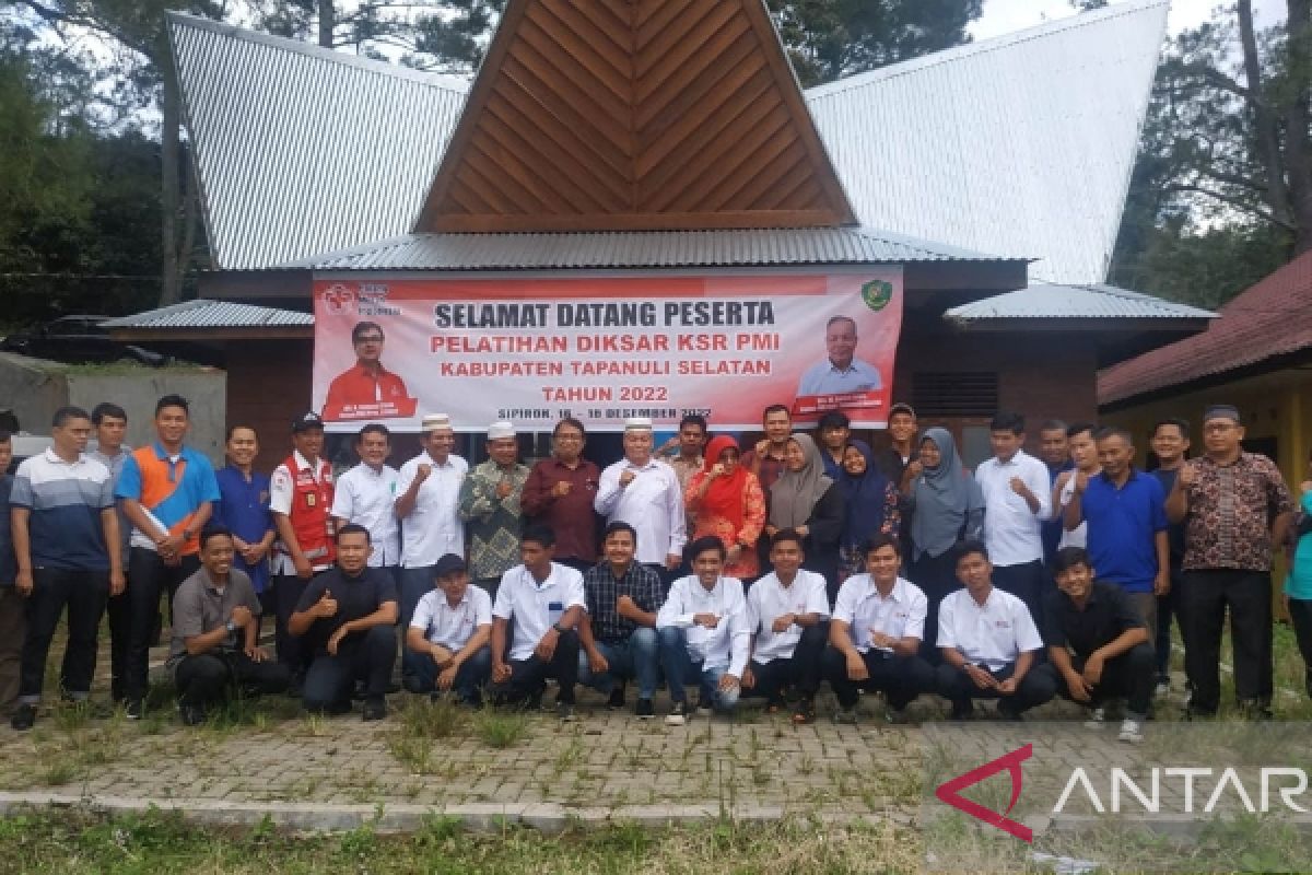 Sebanyak 30 KSR-PMI Tapanuli Selatan ikuti Diklatsar