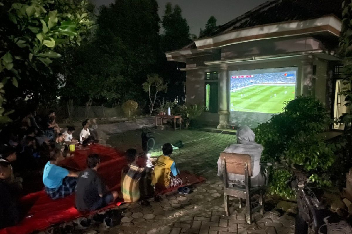 Kadus Simbaringin gelar nonton bareng final Piala Dunia 2022