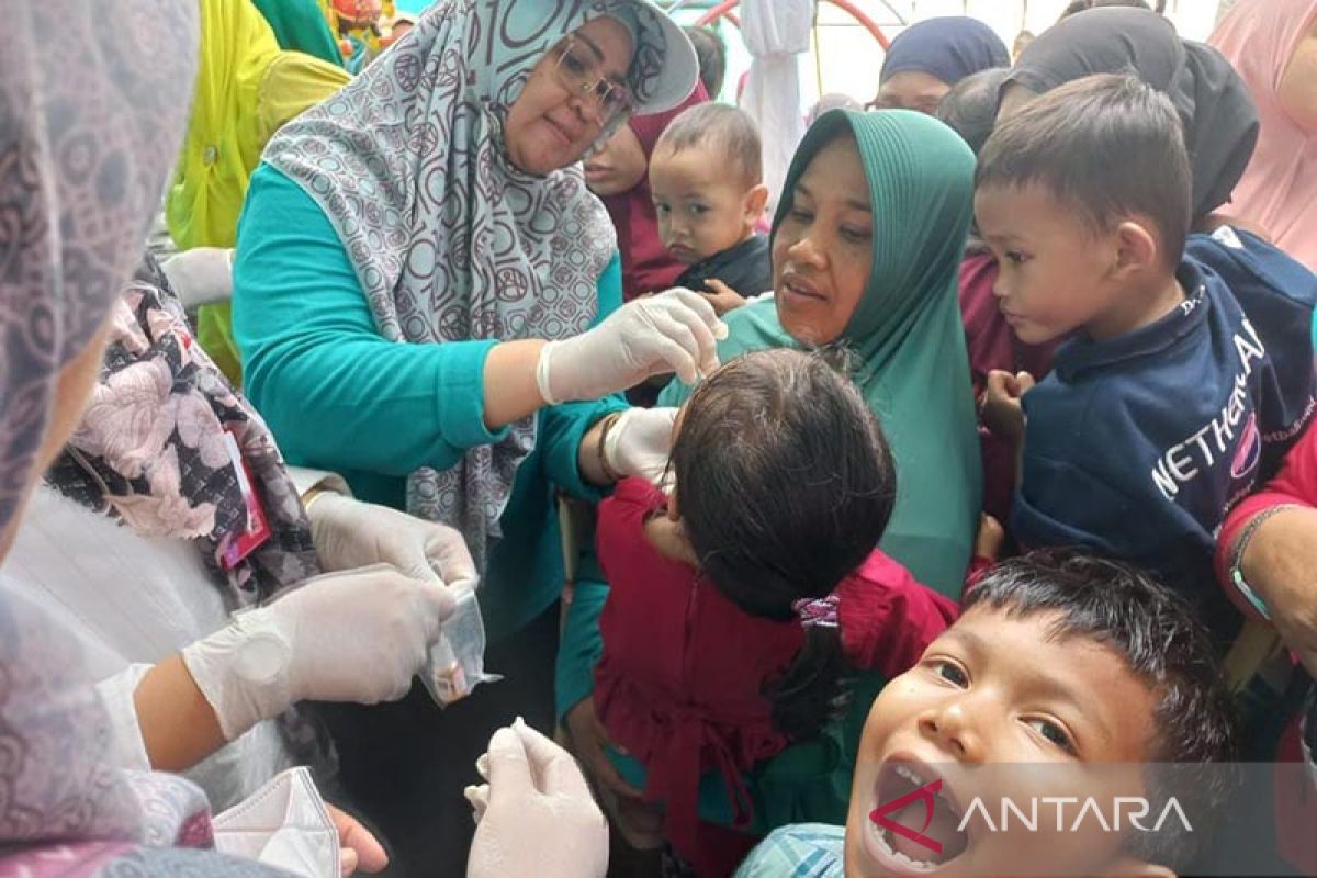 Sebanyak 8.656 anak di Lhokseumawe sudah diimunisasi polio