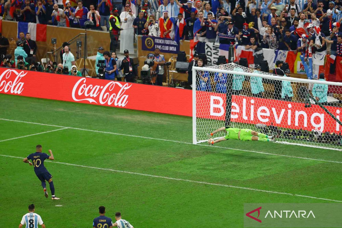 Final Piala Dunia Argentina vs Prancis berlanjut ke babak adu penalti