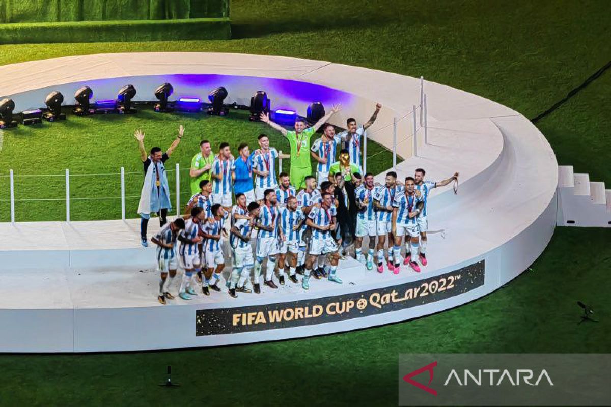 Tim Argentina dan Indonesia naik satu peringkat FIFA