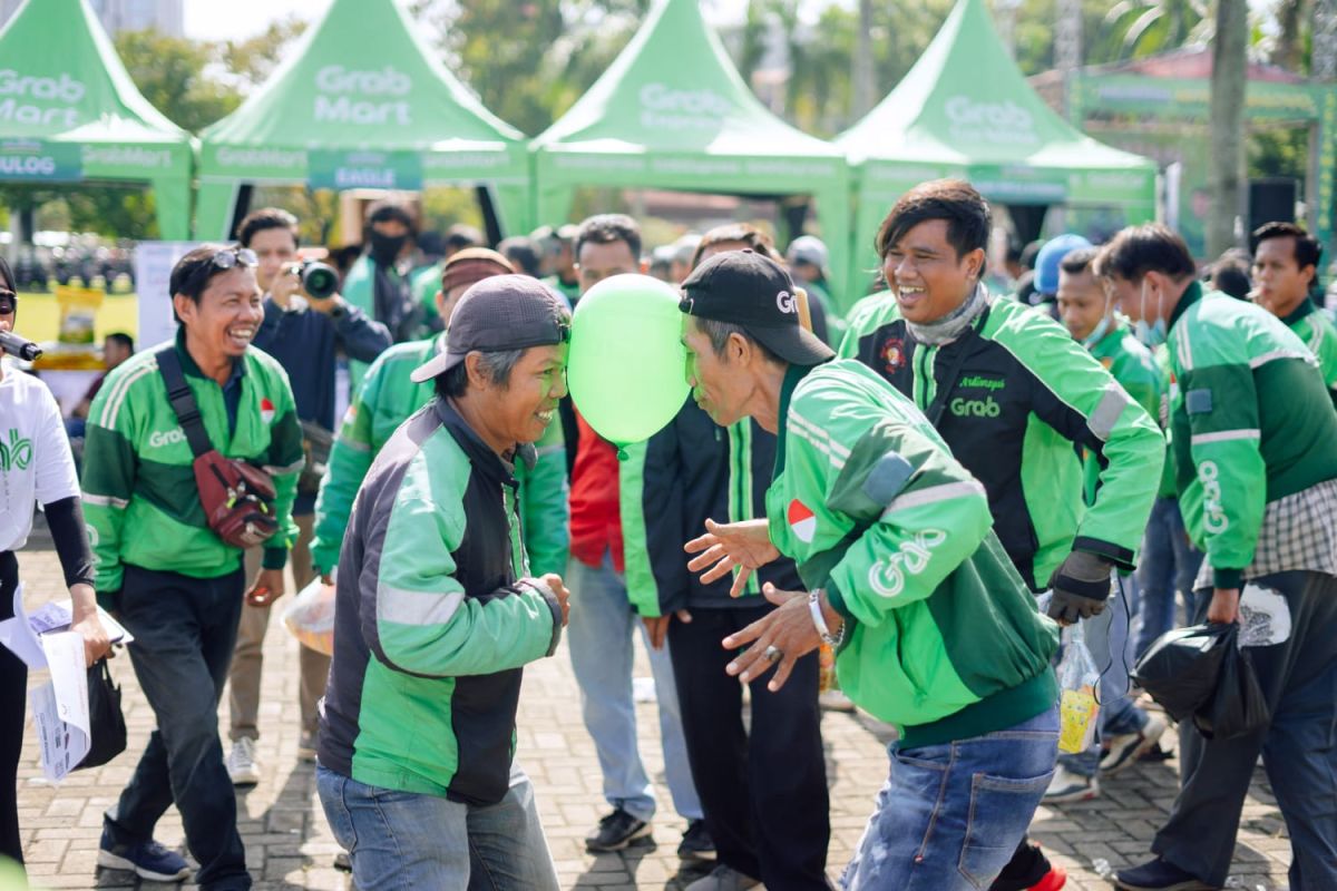 Seribu lebih mitra Grab di Palembang ikuti acara hajatan akhir tahun
