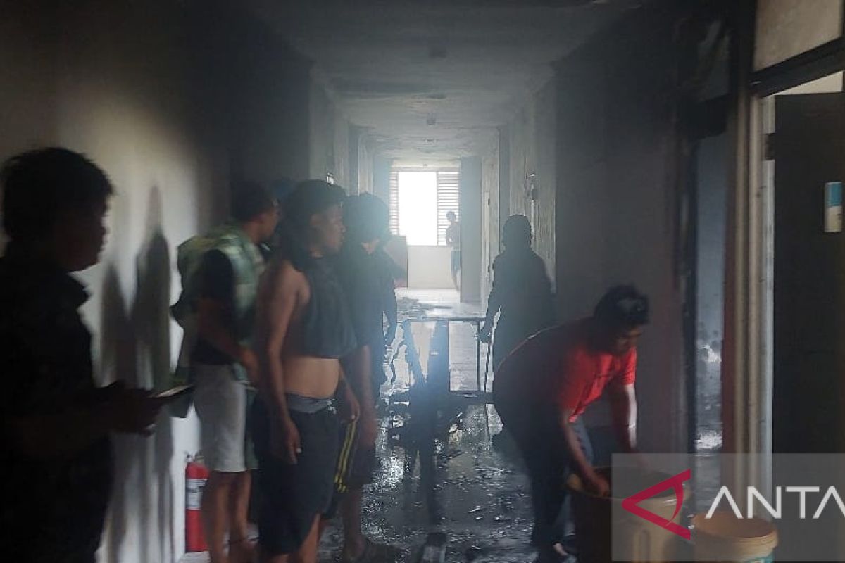 Satu unit kamar kosong di Rusunawa Anggrek Gorontalo Utara terbakar