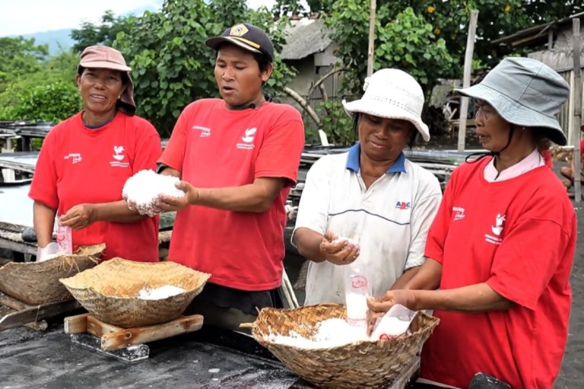 Kemensos dukung produksi Garam Kusamba lewat program Pena