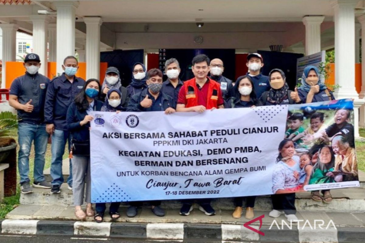 PPPKMI DKI Jakarta kolaborasi bakti sosial dan edukasi korban gempa Cianjur