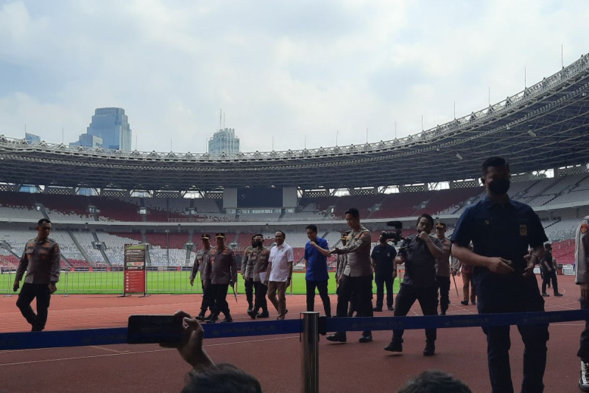 Kapolri tinjau kesiapan GBK jelang pertandingan AFF 2022