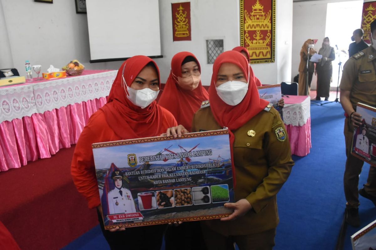 Pemkot Bandarlampung beri pelatihan budi daya ikan dalam ember bagi warga