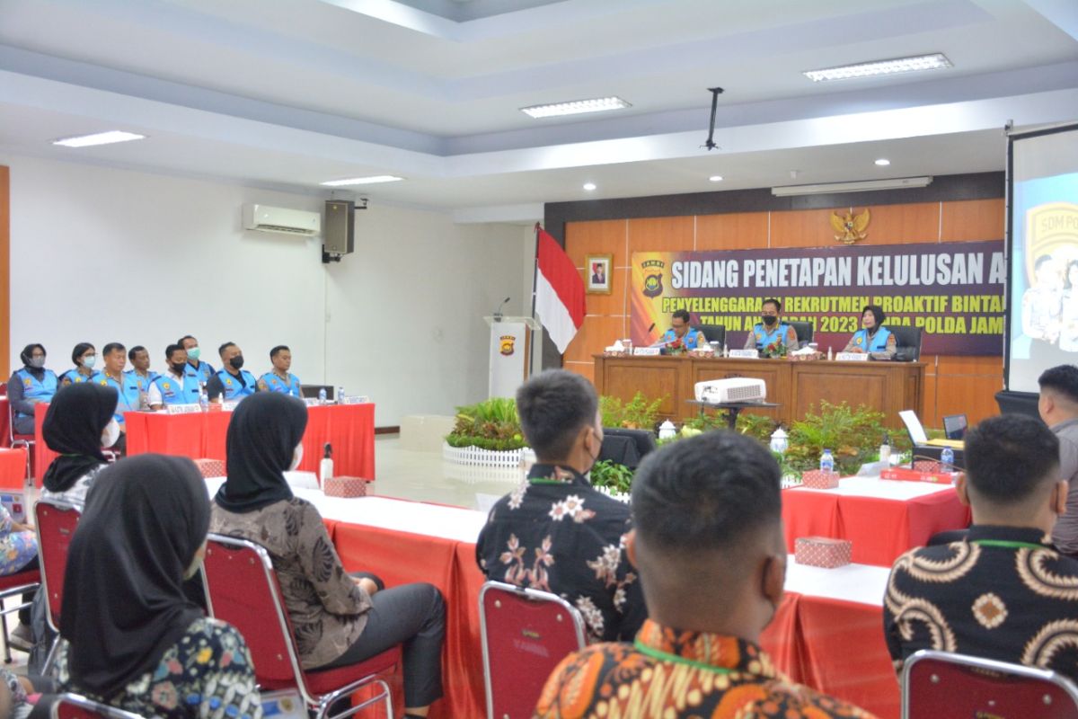 Polda Jambi gelar sidang penetapan kelulusan Bintara Polri