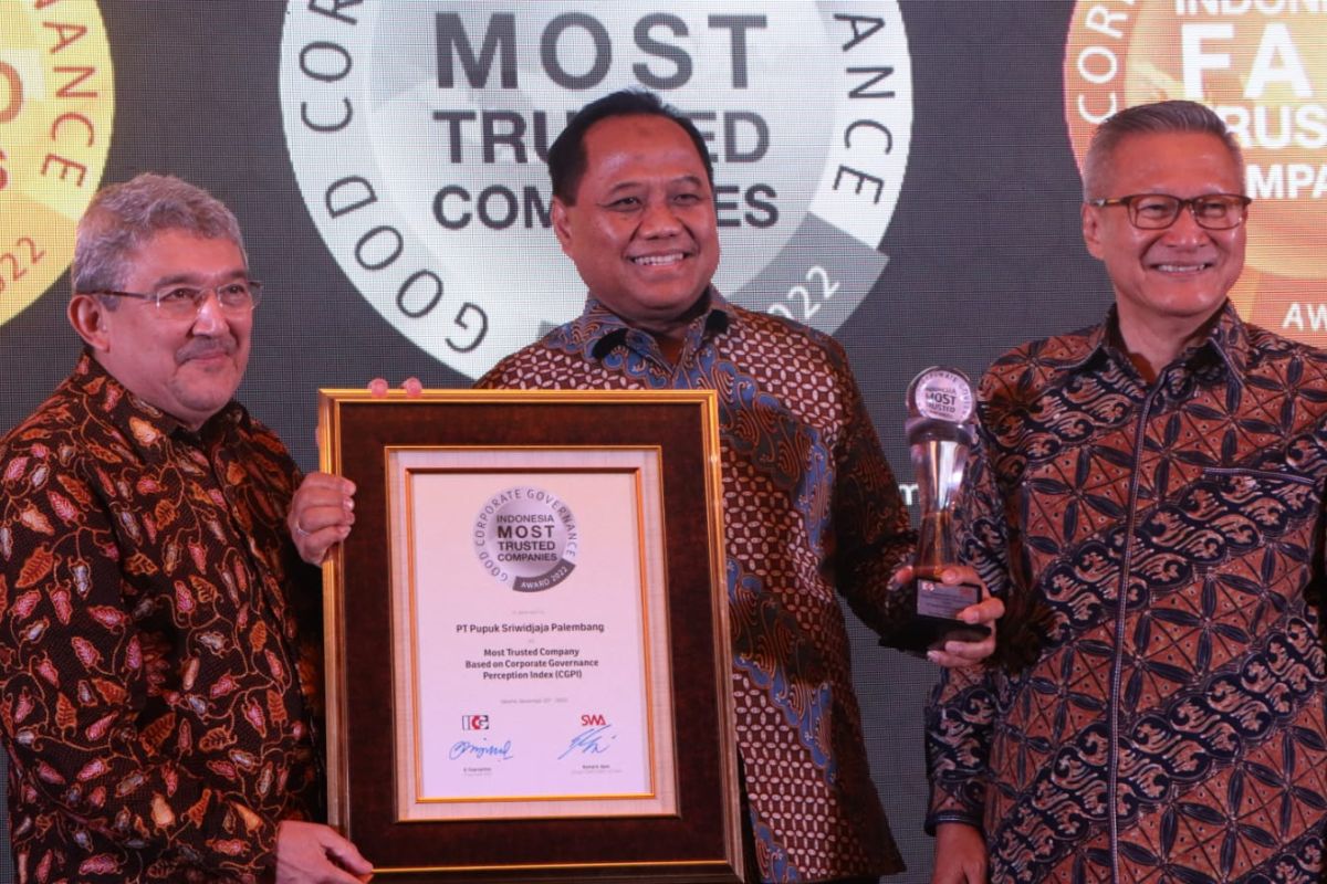 Pusri raih penghargaan Indonesia Most Trusted Company