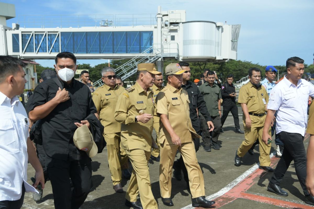 Pj Gubernur Aceh Sambut Kedatangan Menkopolhukam dan Mendagri