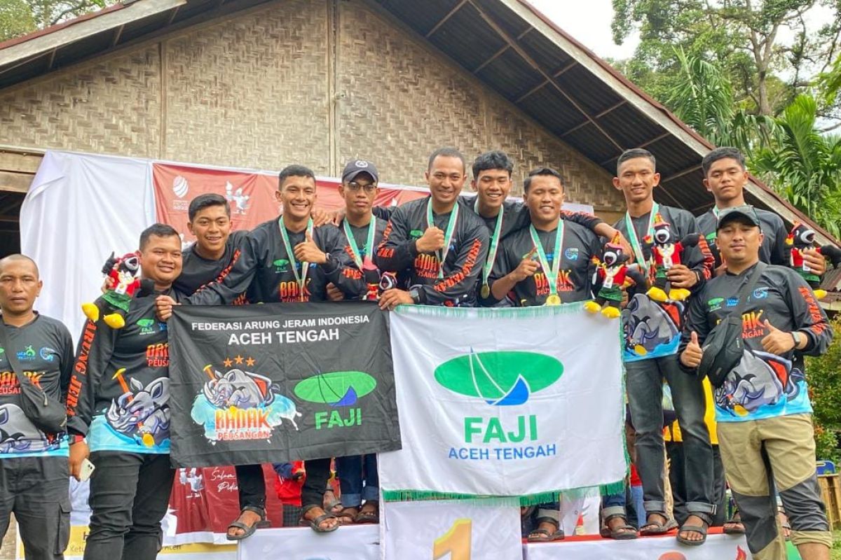 Aceh Tengah Sapu Bersih Medali Emas Di Cabor Arung Jeram Pora Xiv Pidie