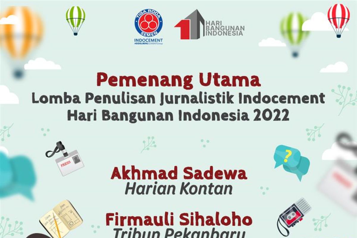 Indocement umumkan pemenang lomba karya jurnalistik HBI 2022