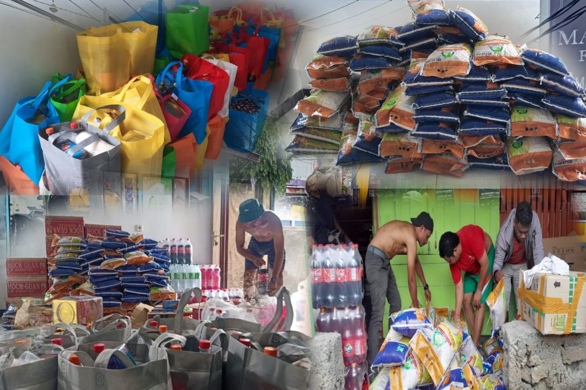 KJTV Malut salurkan ratusan paket bantuan sembako jelang Natal-Tahun Baru