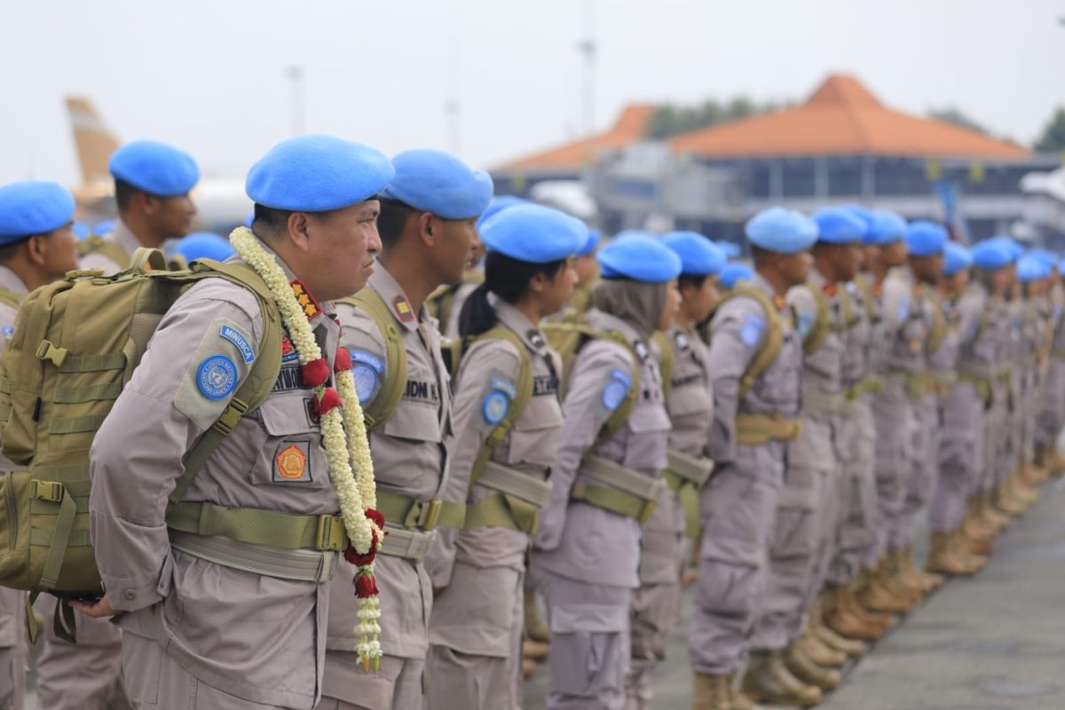 Tiga personel Polda Bali kembali berdinas setelah jalani misi di Afrika
