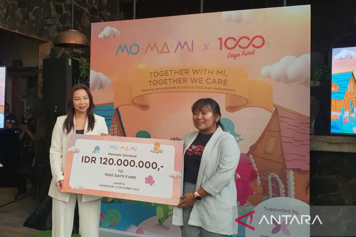 Momami gaet 1000 Days Fund perangi kasus "stunting" lewat donasi
