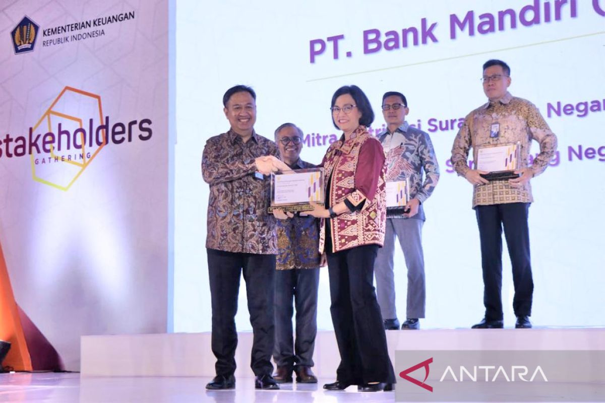 Bank Mandiri raih penghargaan mitra distribusi SBN ritel terbaik