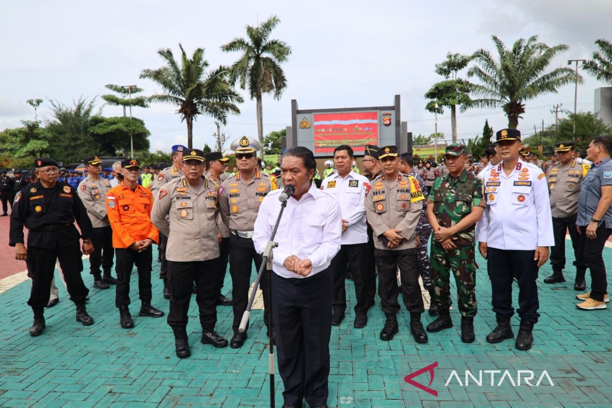 Polda Banten gelar Apel Gelar Pasukan pengamanan Operasi Lilin Maung 2022