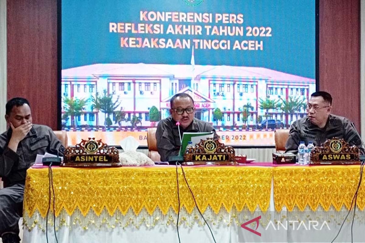 Kejati Aceh tangani 12 kasus korupsi sepanjang 2022