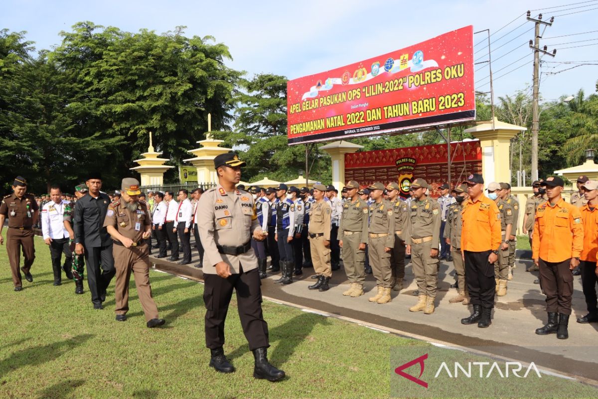 Polres OKU kerahkan 206 personel pengamanan gereja