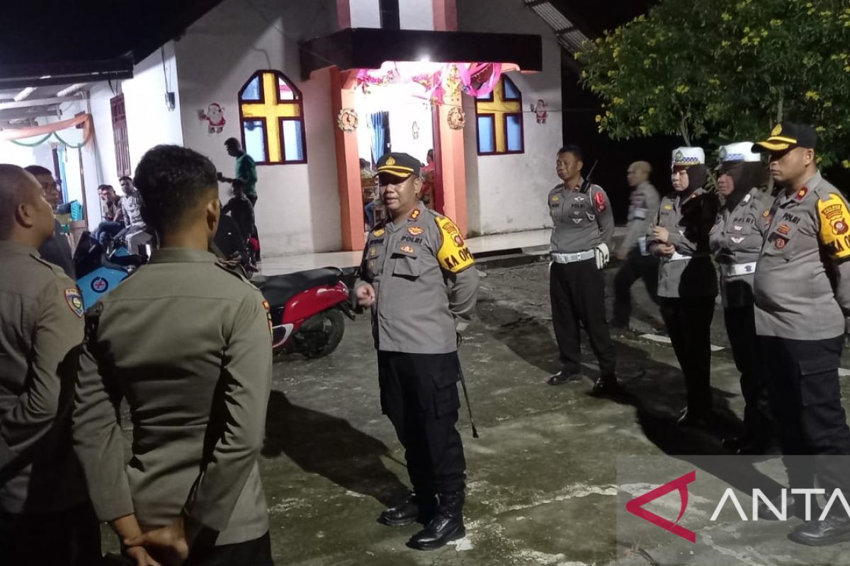 Kapolres Gorontalo Utara pastikan pengamanan malam Natal lancar