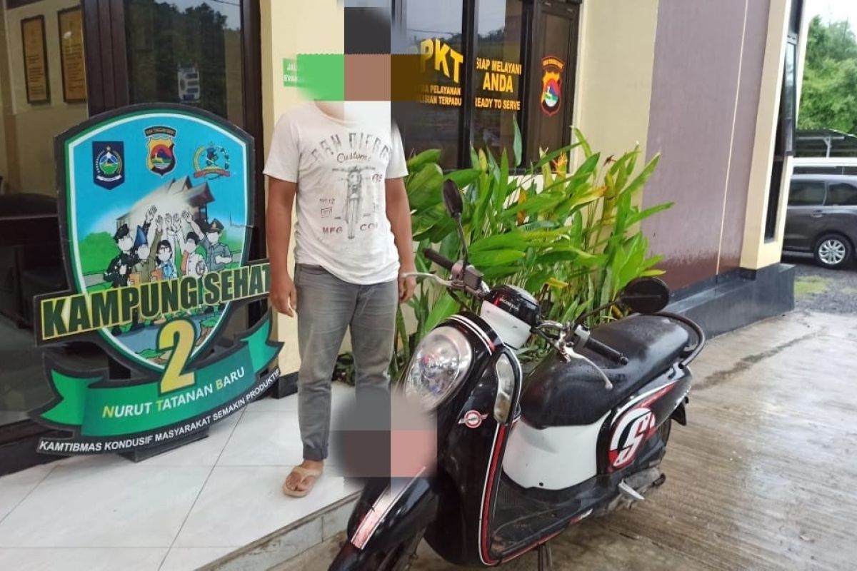 Pria ini nekat curi motor di warung sebelah kantor Polsek Mandalika