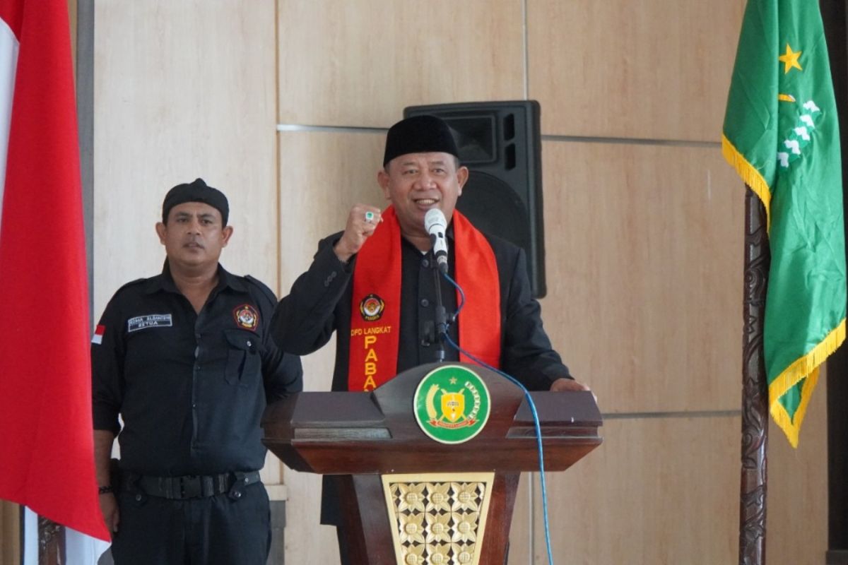 Syah Afandin hadiri pelantikan Paguyuban Banten Langkat