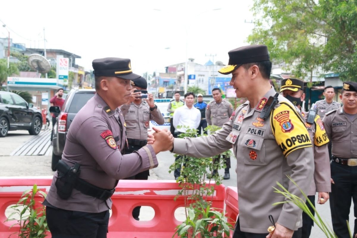 Kapolda Kaltara cek Pos Pam Natal dan Tahun Baru di Nunukan